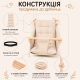 Підвісна дитяча гойдалка «Колиханка», бавовна блакитна мармур