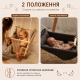 Підвісна дитяча гойдалка «Колиханка», бавовна блакитна мармур