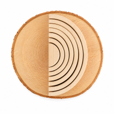 Розвиваючий дерев’яний пазл “Веселка” для розвитку моторики