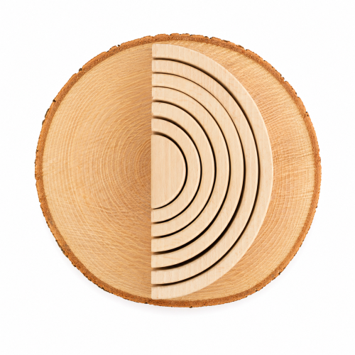 Розвиваючий дерев’яний пазл “Веселка” для розвитку моторики