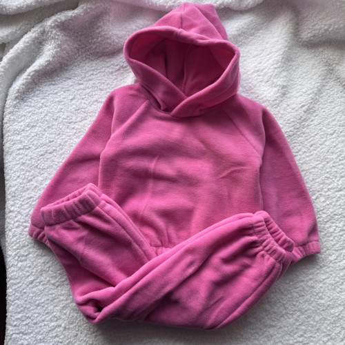 Утеплений дитячий костюм на флісі сірого кольору 92 розмір