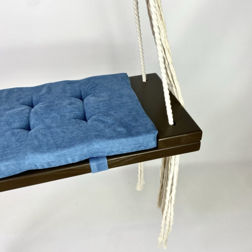 Качели «Детство», микровелюр синий