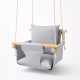 Подвесная детская качель «Стандарт», хлопок светло-серый