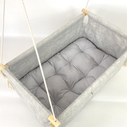 Підвісна дитяча гойдалка «Люлька», водовідштовхувальна світло-сіра мармур