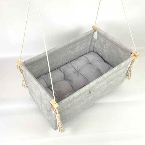 Підвісна дитяча гойдалка «Люлька», водовідштовхувальна світло-сіра мармур