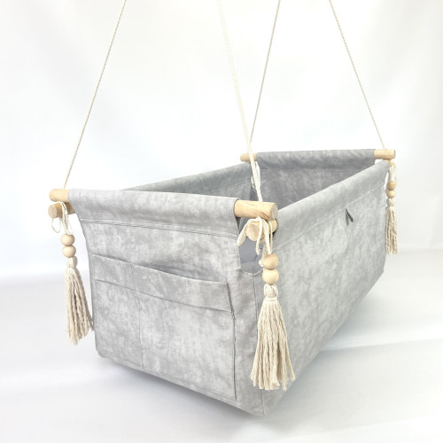 Підвісна дитяча гойдалка «Люлька», водовідштовхувальна світло-сіра мармур